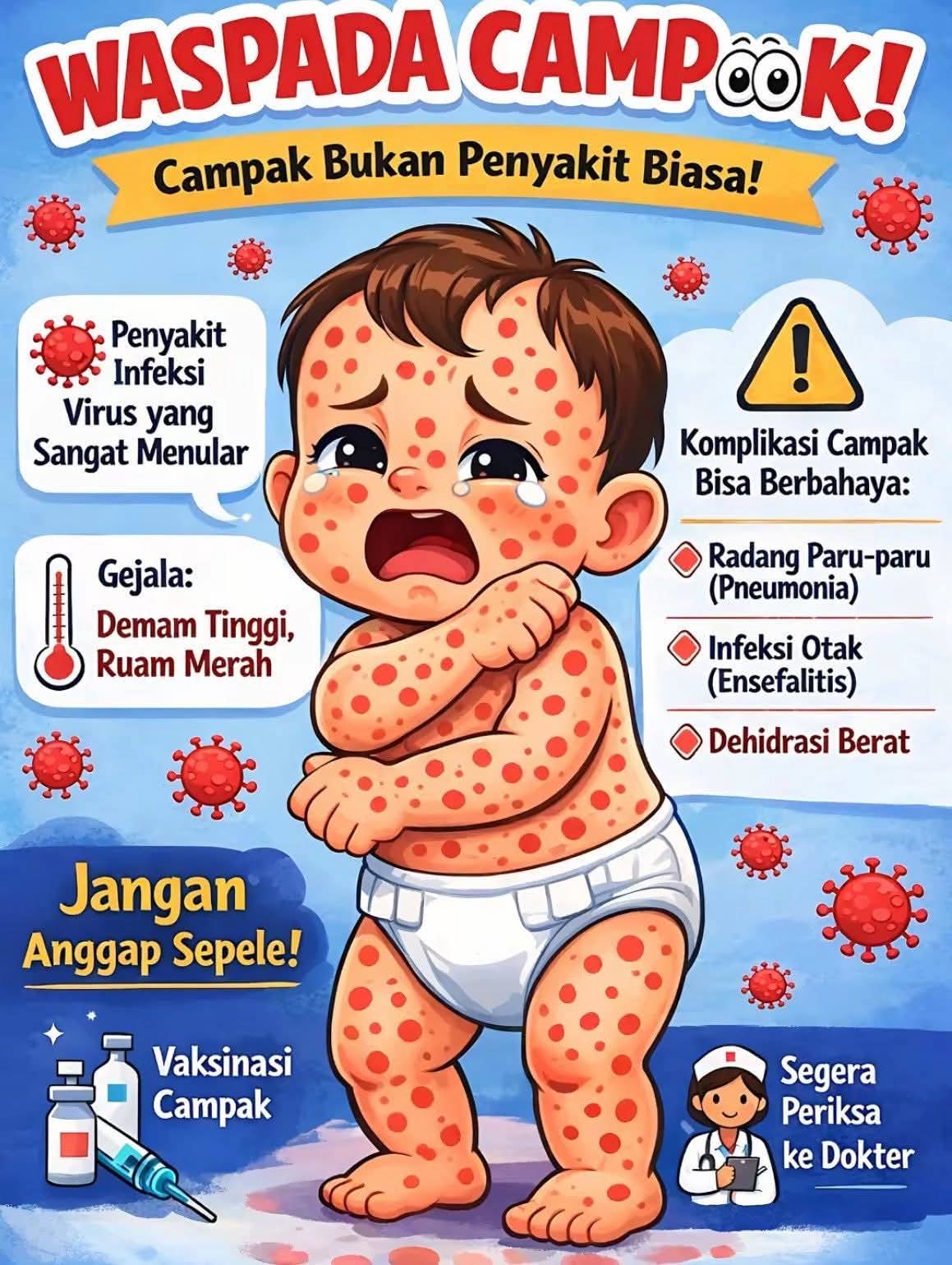 Ayo Waspada Campak, Lindungi Anak dan Keluarga